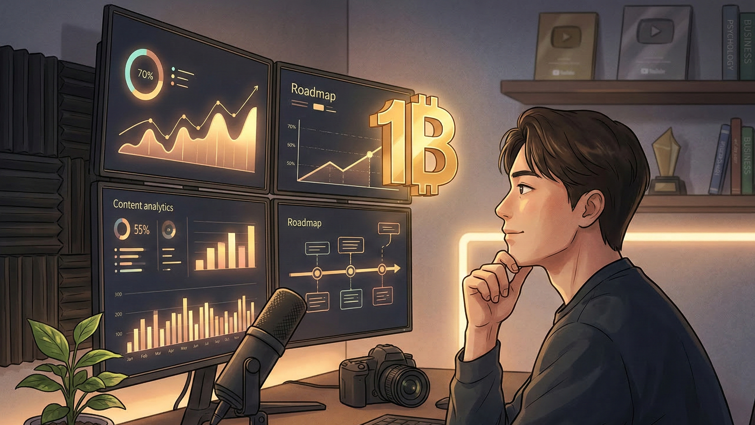 성공한 유튜버들의 비밀: 10억 수익을 부르는 3가지 마인드셋 관련 이미지