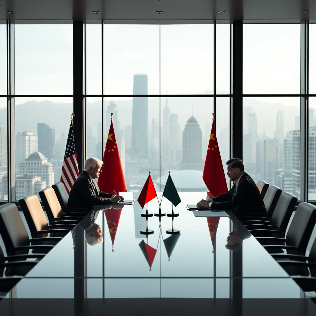 회담의 잠재적 의미
전략적 접근의 변화
양국 모두 경제적 실리를 추구하는 실용주의적 접근
글로벌 경제 질서 재편을 위한 신호탄
향후 국제 관계의 패러다임 변화 예고
전문가들의 해석
대부분의 전문가들은 이번 회담을 다음과 같이 평가합니다:

단순한 외교적 제스처 이상의 의미
양국의 절박한 내부 사정을 반영한 협상
수면 아래에서 오랫동안 준비된 만남
향후 전망
🔹 단기적 관점

2차 고위급 회담 예정
점진적인 관계 개선 가능성
🔹 장기적 관점

글로벌 경제 질서의 잠재적 재편
국제 무역 환경의 근본적 변화 가능성