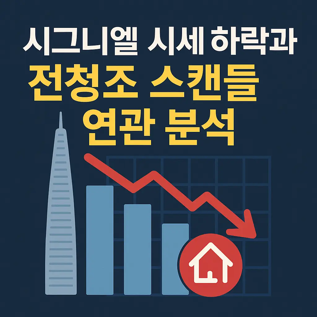 시그니엘 시세 하락과 전청조 스캔들 연관 분석