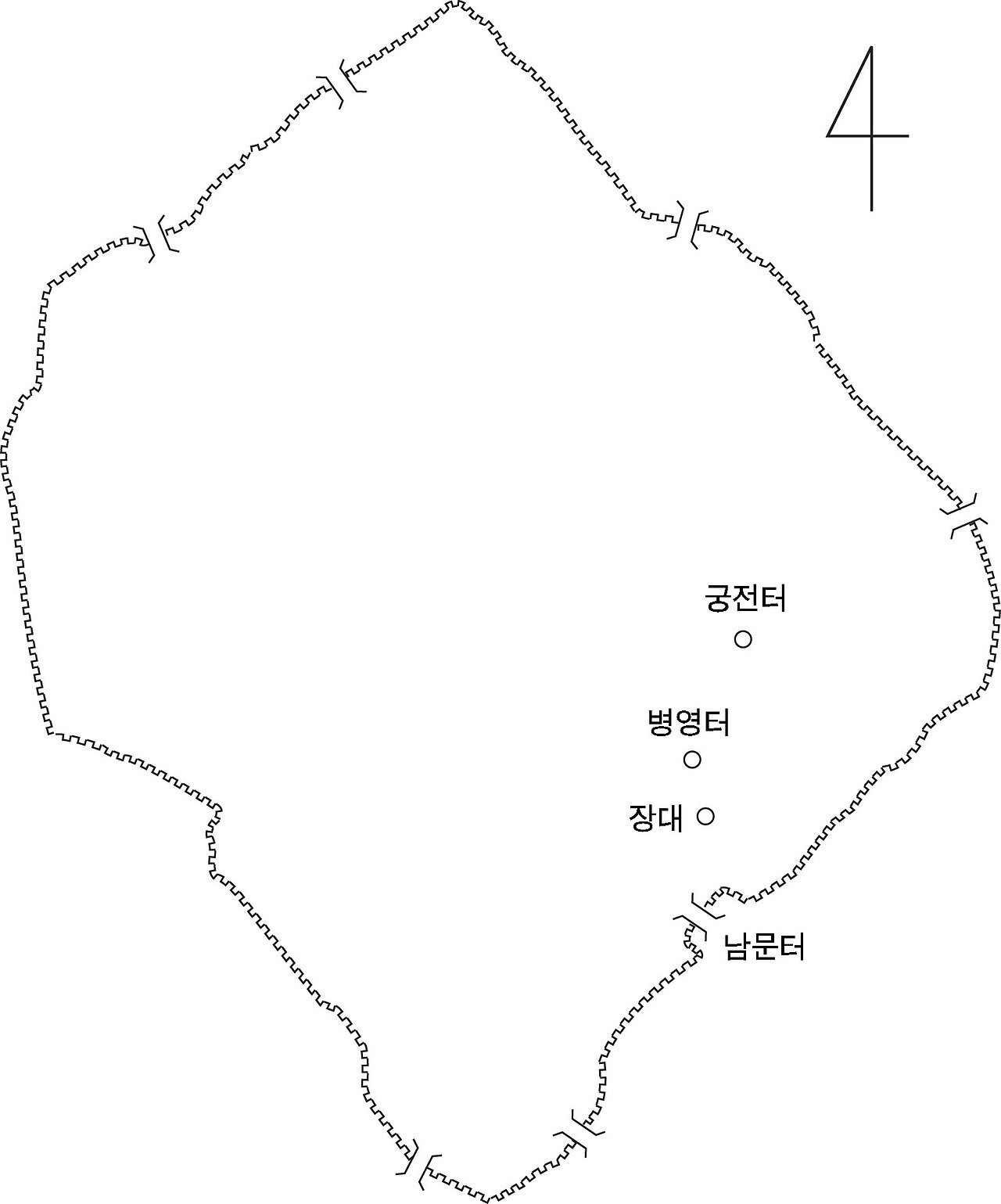 환도성 단면도