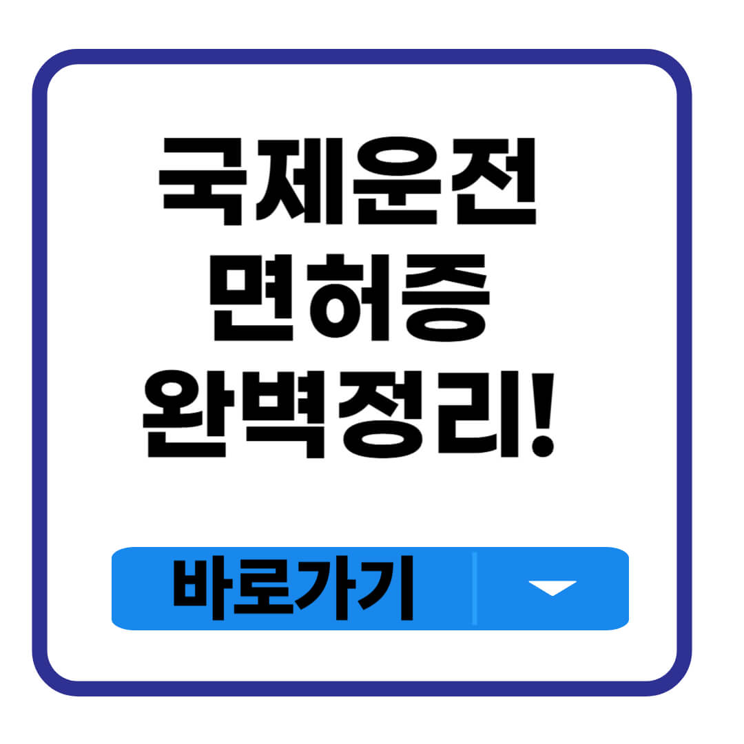 국제운전면허증 발급