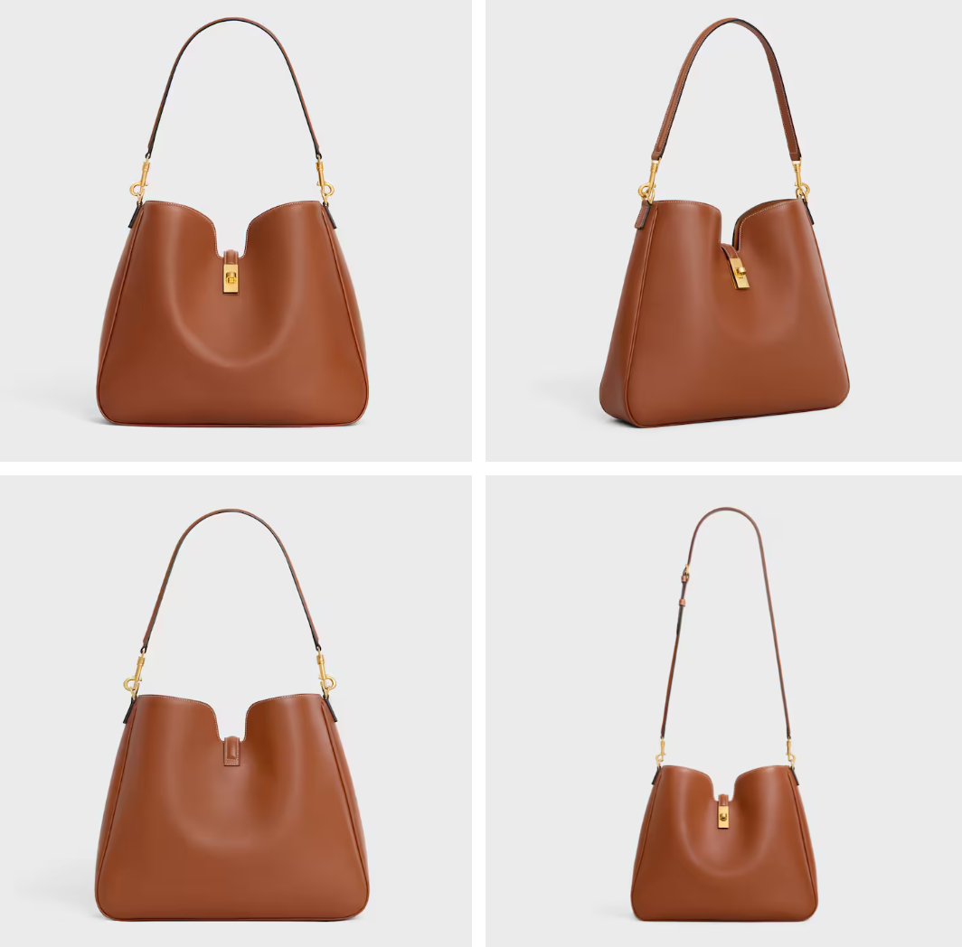 셀린느 미디엄 소프트 16 까미유 백 - 부드러운 카프스킨