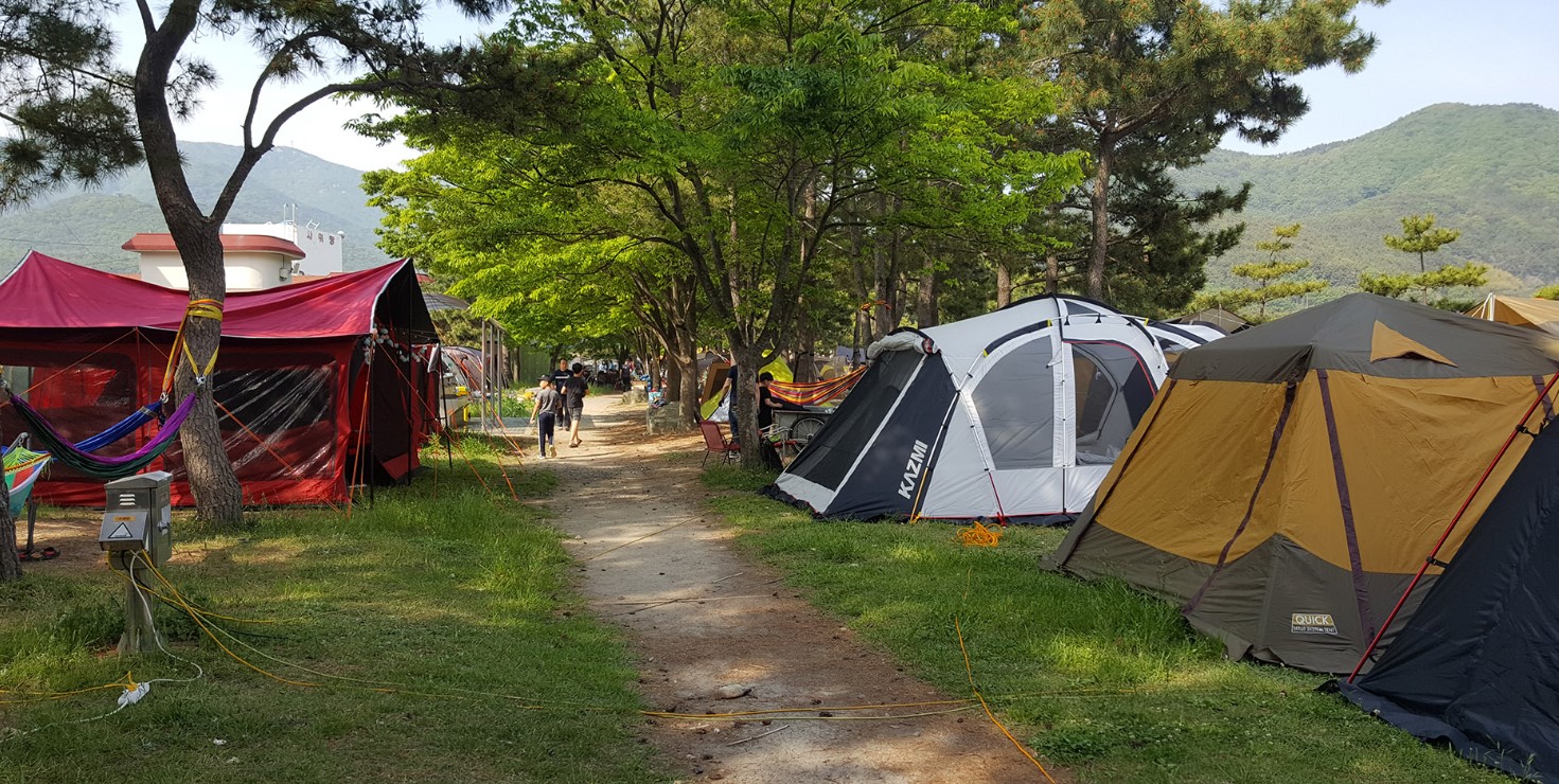 상주 은모래비치 캠핑장