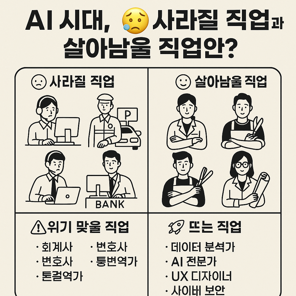 AI 시대, 앞으로 사라질 직업과 살아남을 직업은?