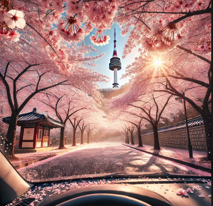 남산 벚꽃길 드라이브