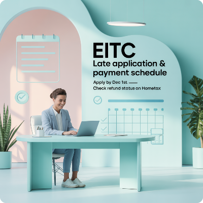 근로장려금 기한후 신청 지급일 이미지