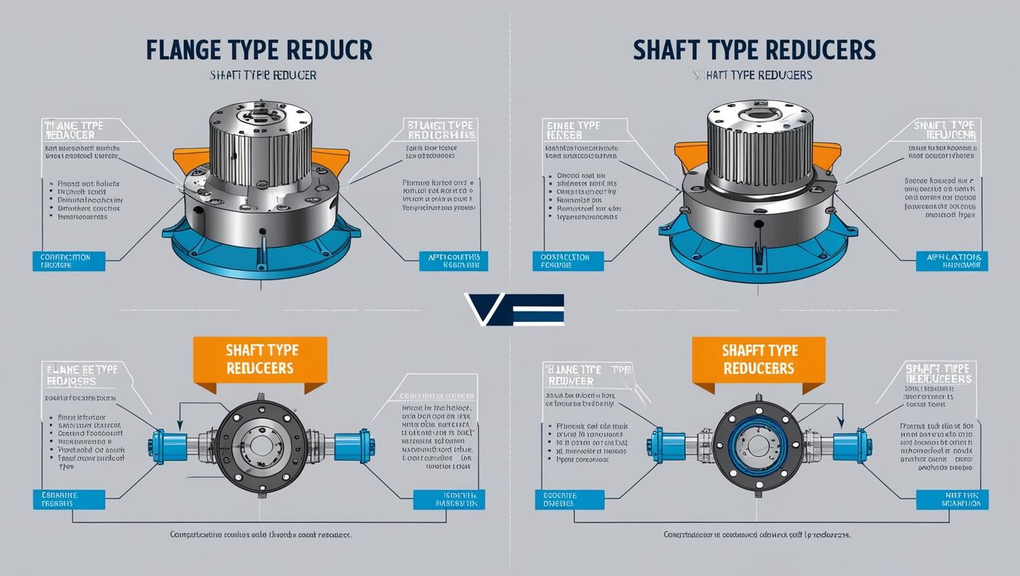 플랜지형 vs 샤프트형 감속기 차이점은?