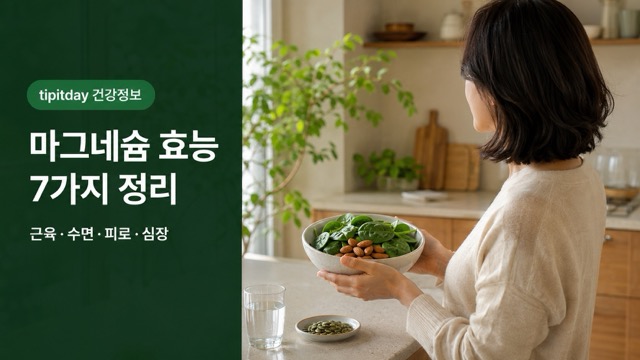 마그네슘 효능 7가지 견과류와 채소