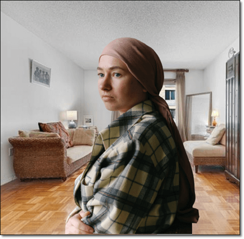 항암 치료 중인 여성