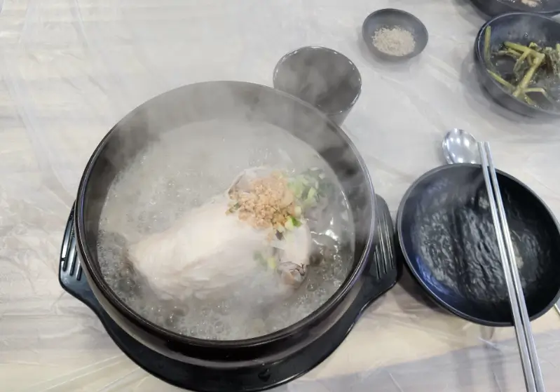 녹두삼계탕