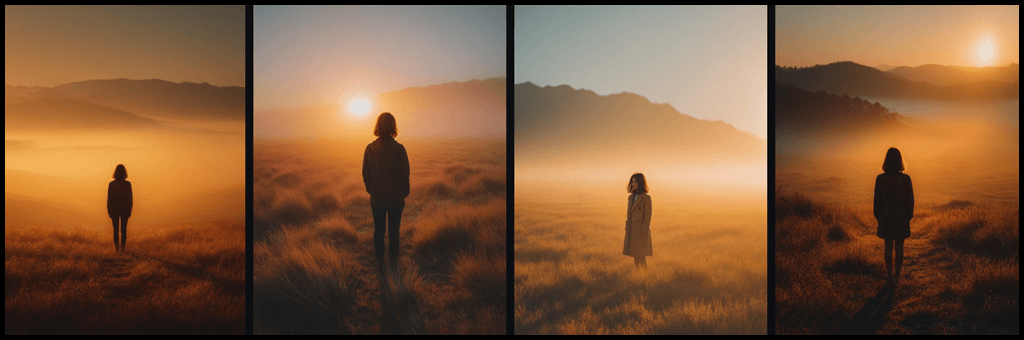 인물을 중심에 배치해 시각적 초점을 살린 Midjourney 이미지