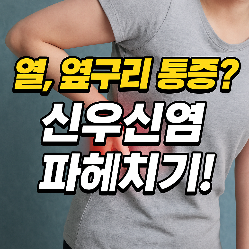 열,옆구리 통증이 신호?, 신우신염 증상과 치료, 급성 신우신염 및 만성 신우신염 차이까지!