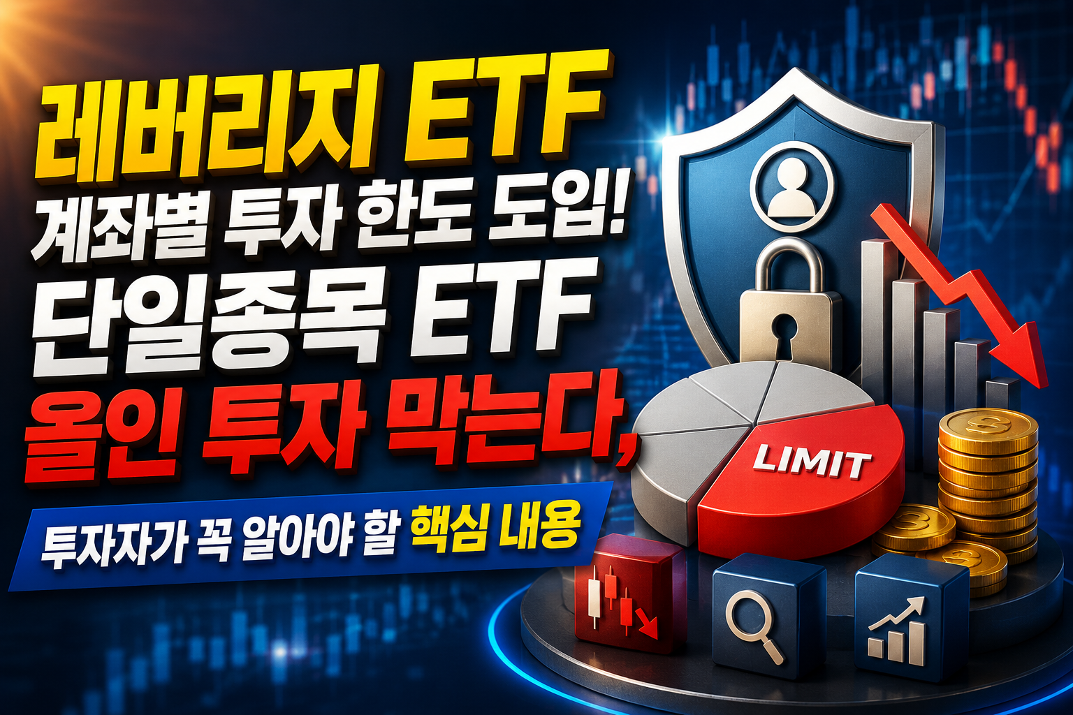 레버리지 ETF 계좌별 투자 한도 도입! 단일종목 ETF 올인 투자 막는다, 투자자가 꼭 알아야 할 핵심 내용 관련 사진