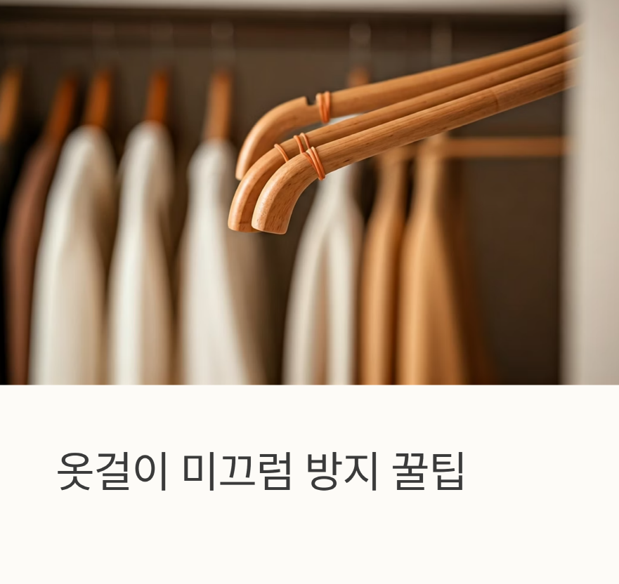 고무줄 하나로 옷걸이 미끄럼방지 꿀팁