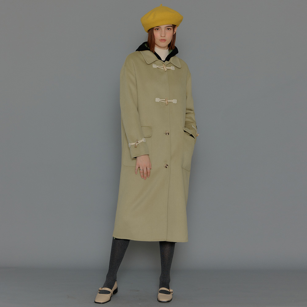 제너럴아이디어 울 핸드메이드 더플 코트