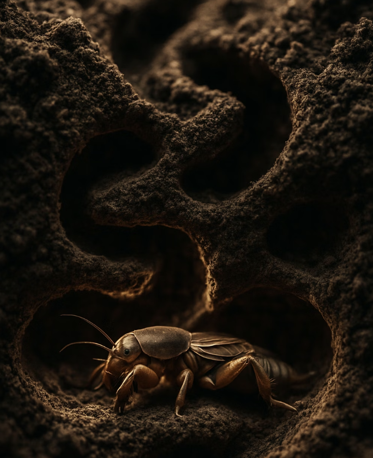 어둠 속 지하 왕국의 생활