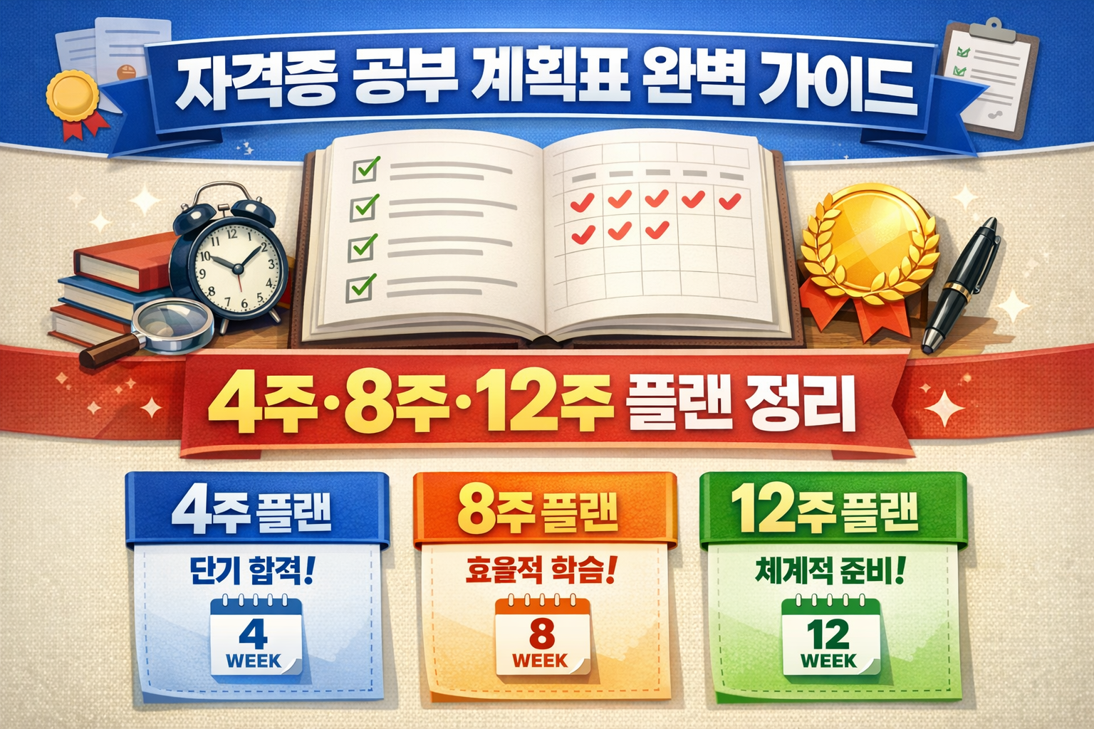 자격증 공부 계획표 완벽 가이드