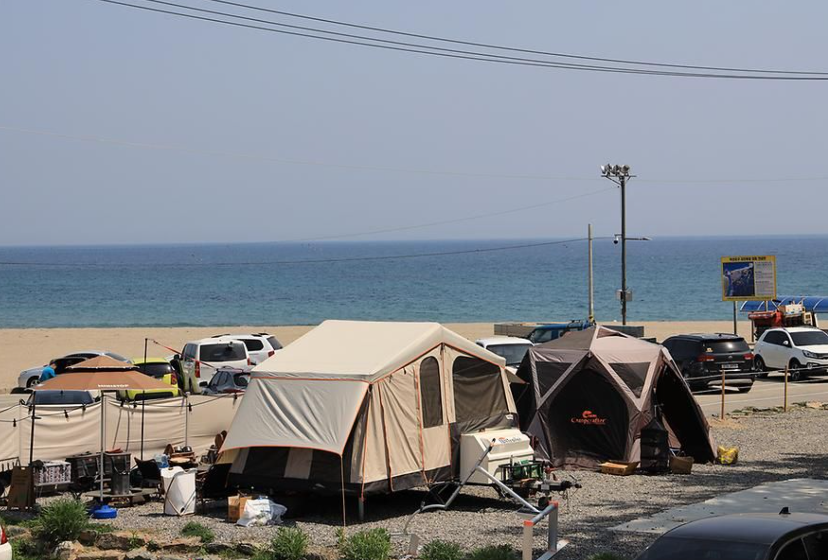 바다-텐트