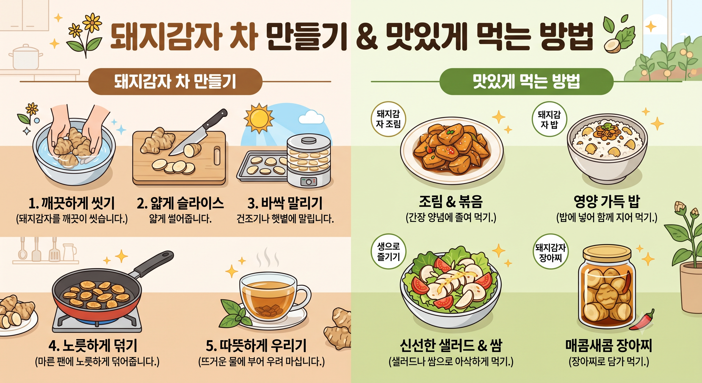 돼지감자 먹는 방법