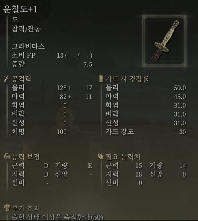 운철도-능력치-스탯