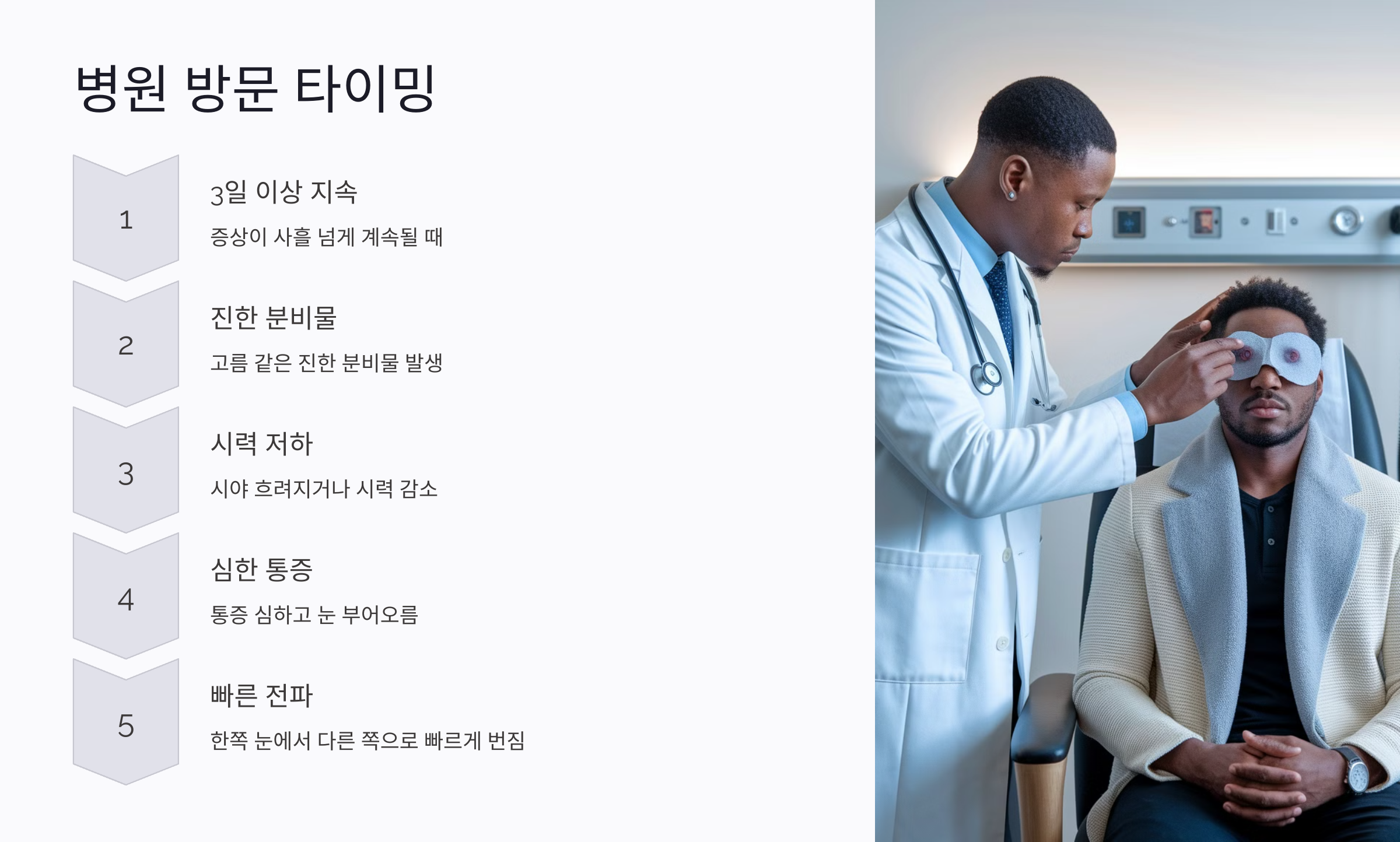 결막염 주요 증상과 병원 방문 타이밍