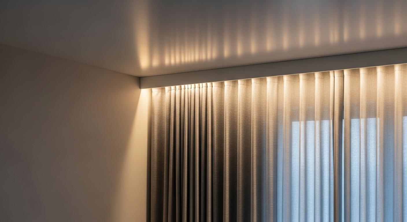 커튼박스 간접조명