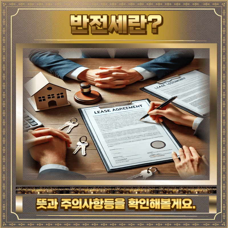 반전세 뜻과 기간