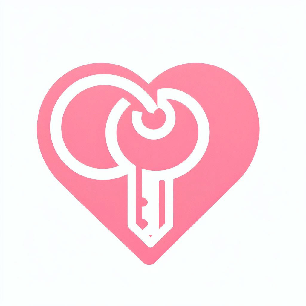 분홍색 키링 로고 7