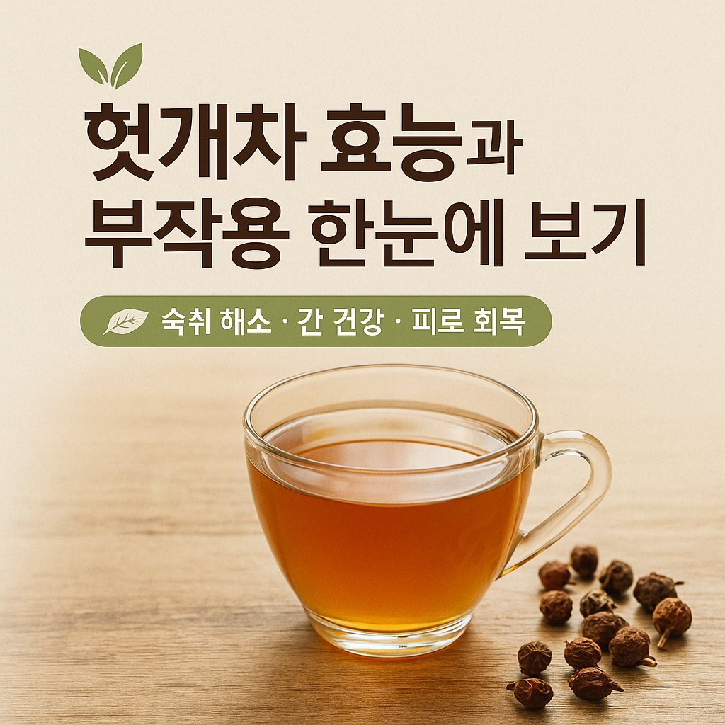헛개차 효능과 부작용 한눈에 보기 섭취 시기·보관법 TIP