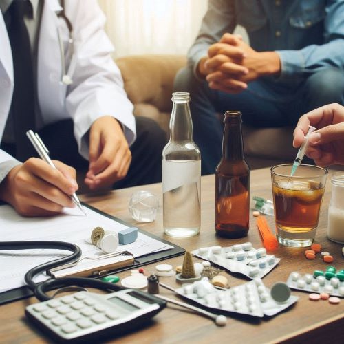 약물중독예방전문요원이 알코올 또는 약물중독 대상자 상담 및 교육을 하고 있다.