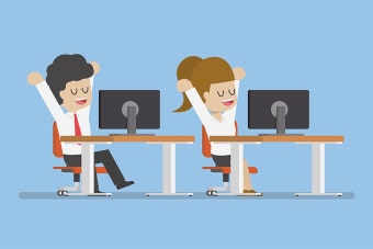 앉아서 오래 일하면 ~