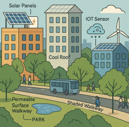 도시기후 적응 2025: 열섬·폭우·폭염 대응 전략과 스마트 그린인프라 가이드
