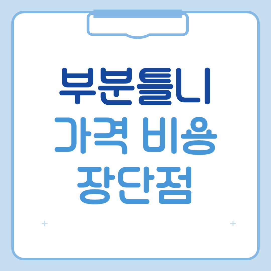 부분틀니 비용
