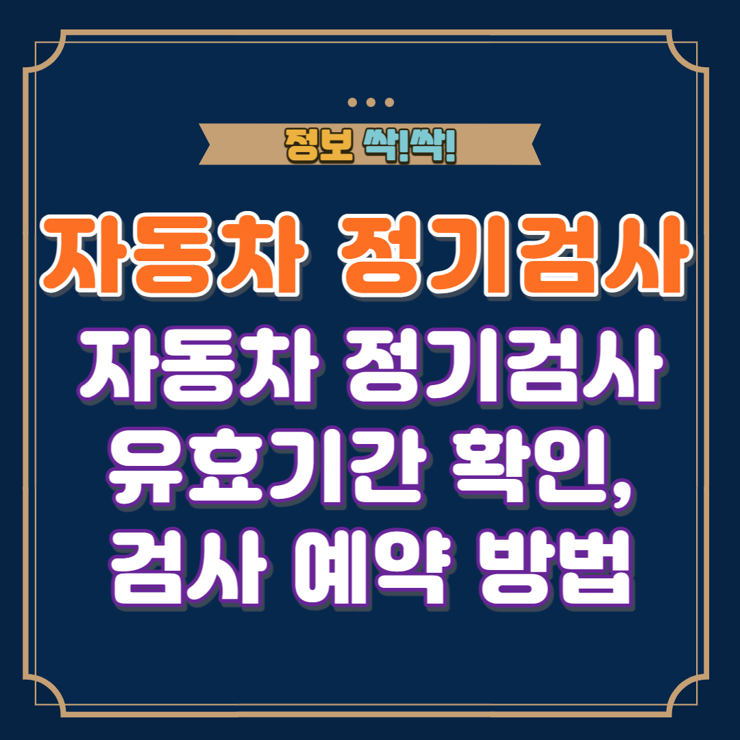 자동차 정기검사 안내