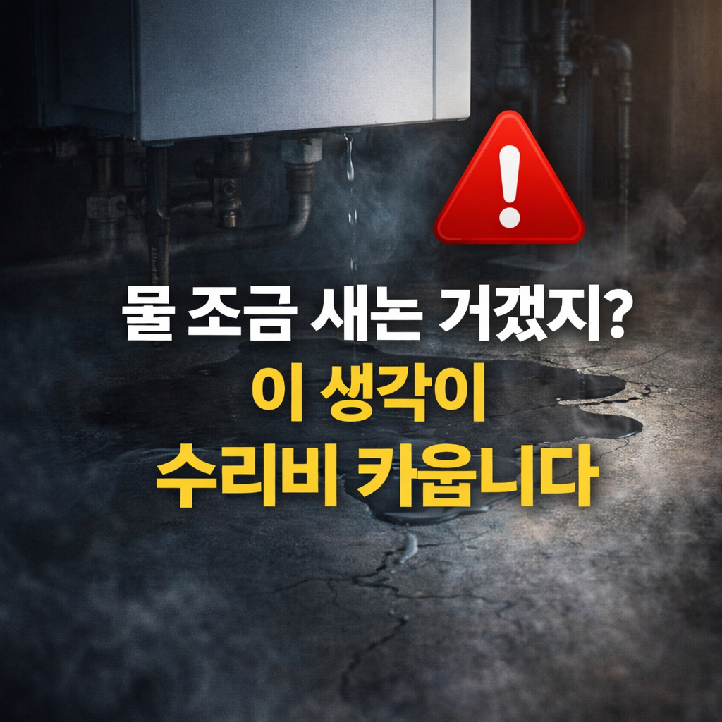 보일러 누수를 가볍게 넘기면 큰 수리비로 이어진다는 경고 썸네일