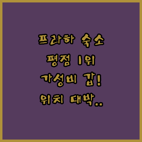 직접 가본 사람들 평점 높은 프라하 ..