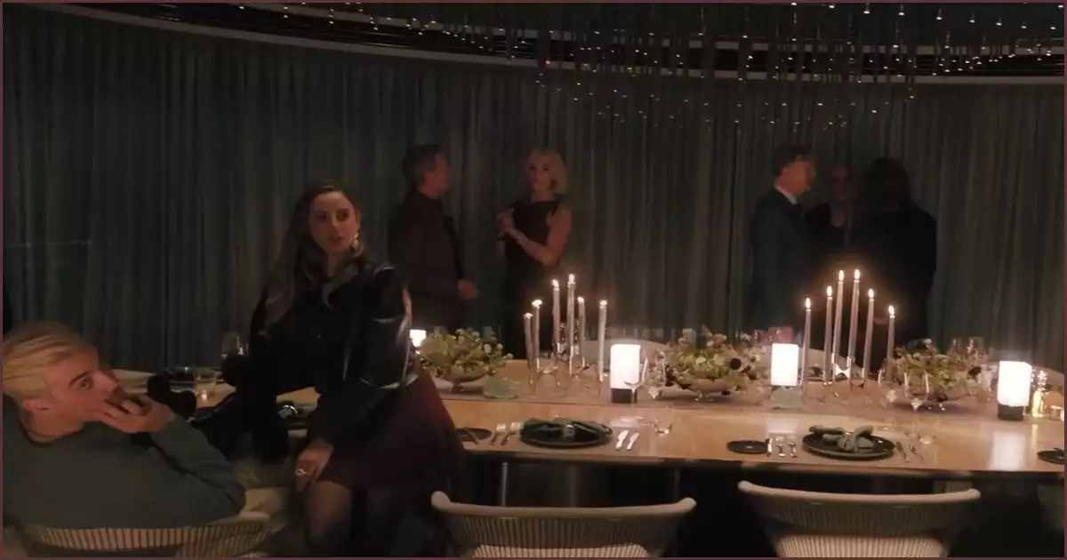 크루즈내 탑승객의 디너파티