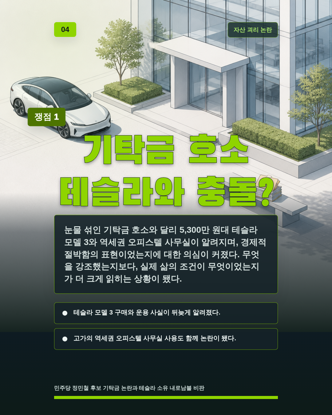 기탁금 호소 테슬라와 충돌?