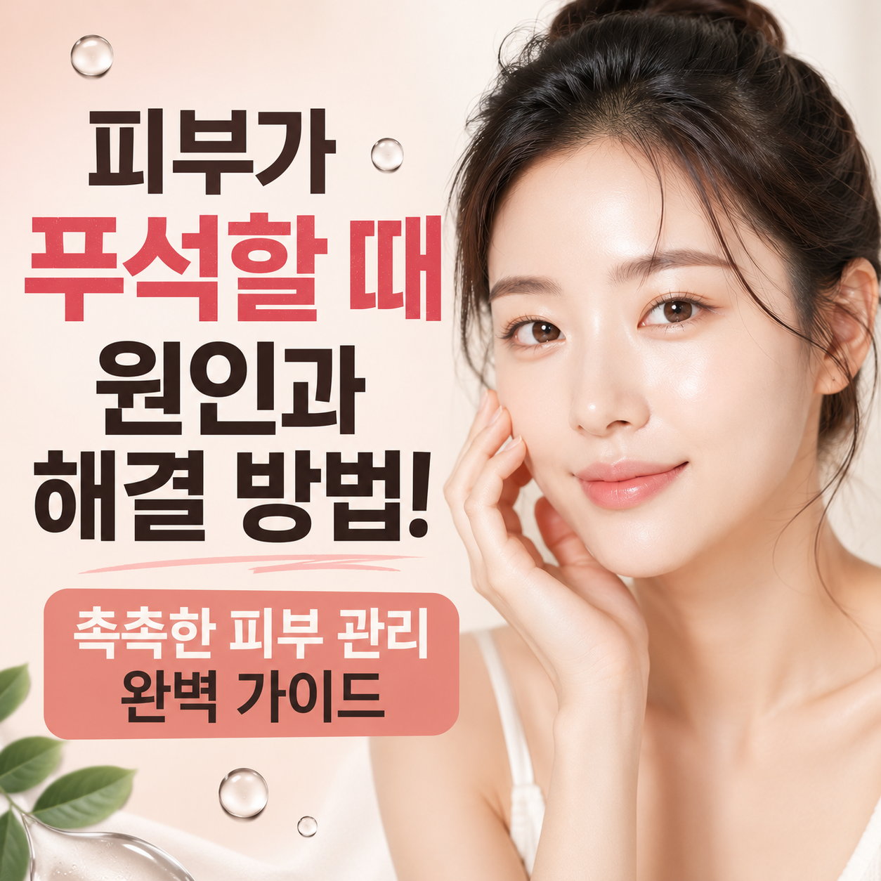 피부가 푸석할 때 원인과 해결 방법