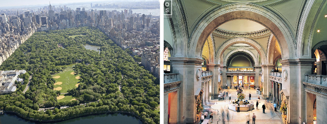 Central Park와 Metropolitan Museum of Art