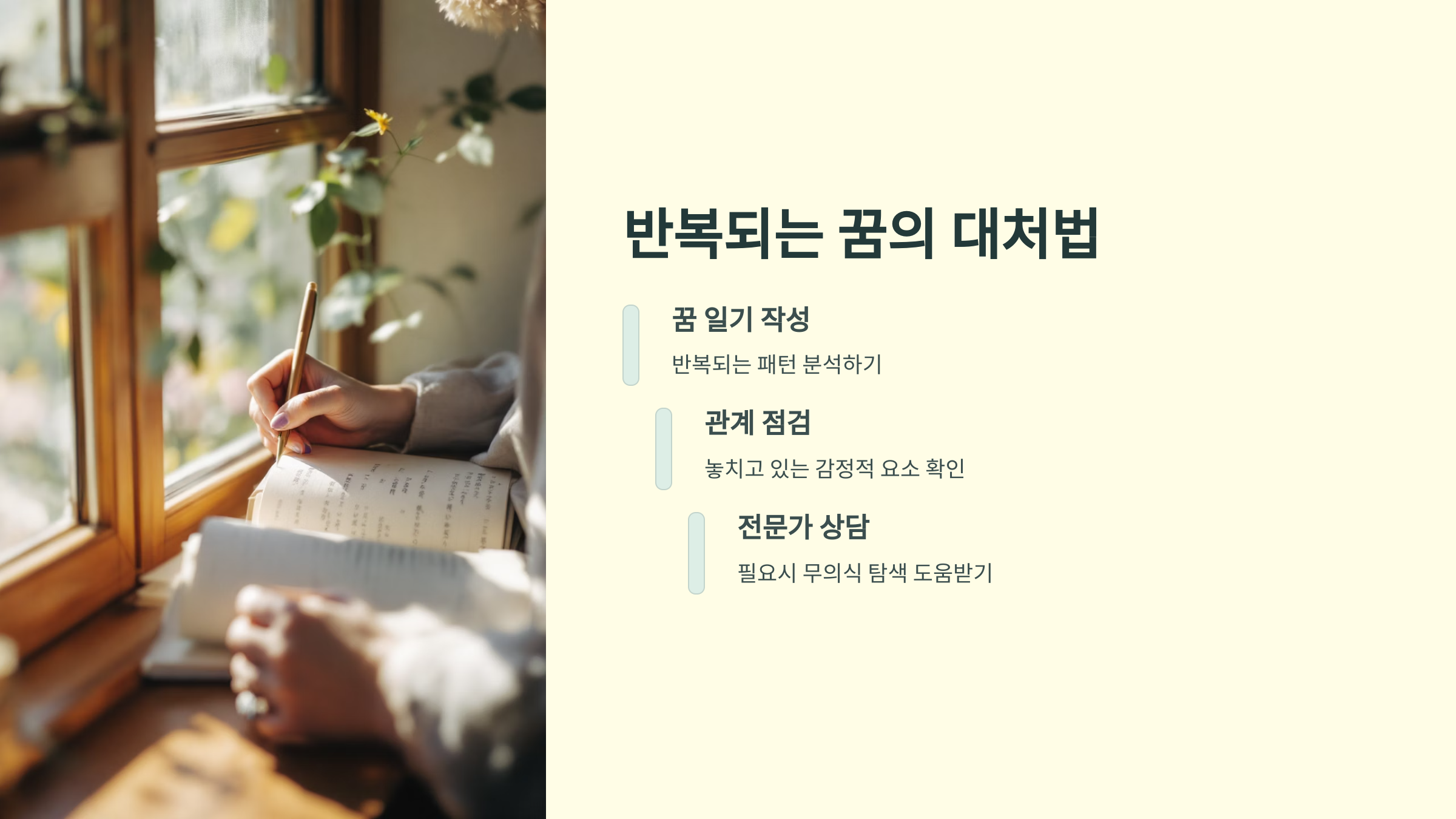 반복되는 꿈의 대처법