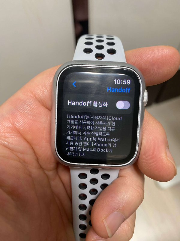 애플워치 배터리 절약 설정 핸드오프 비활성화 사진