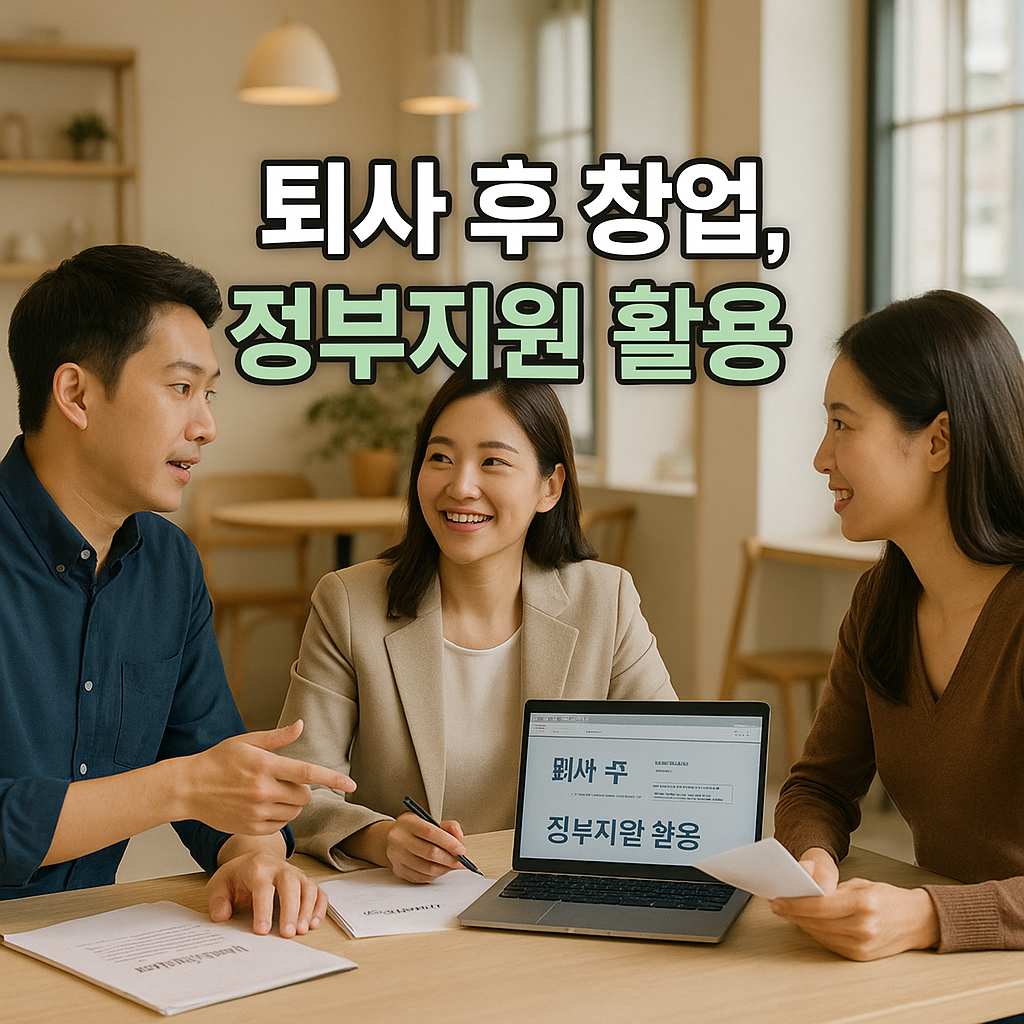 퇴사 후 창업 자금은 정부지원 활용