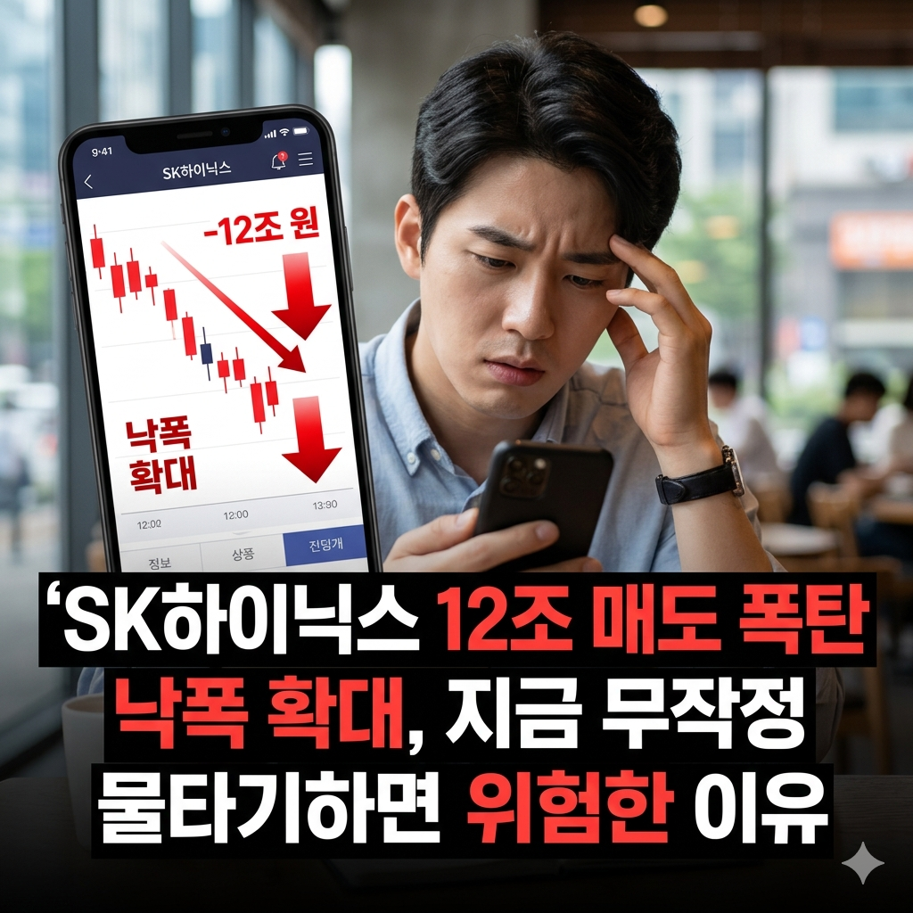 SK하이닉스 12조 매도 폭탄 낙폭 확대, 지금 무작정 물타기하면 위험한 이유