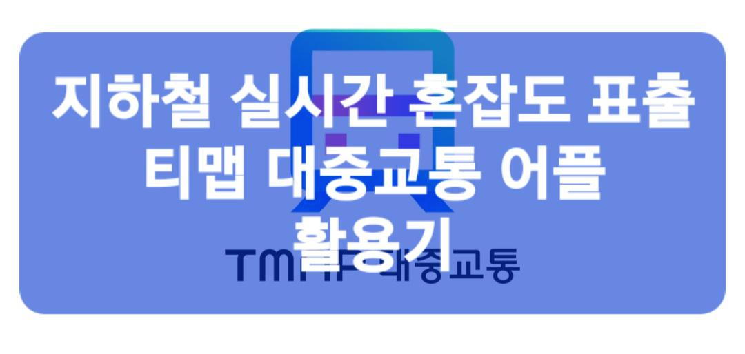 지하철 실시간, 혼잡도 알림, 대중교통 앱, 도착 정보, 티맵 대중교통