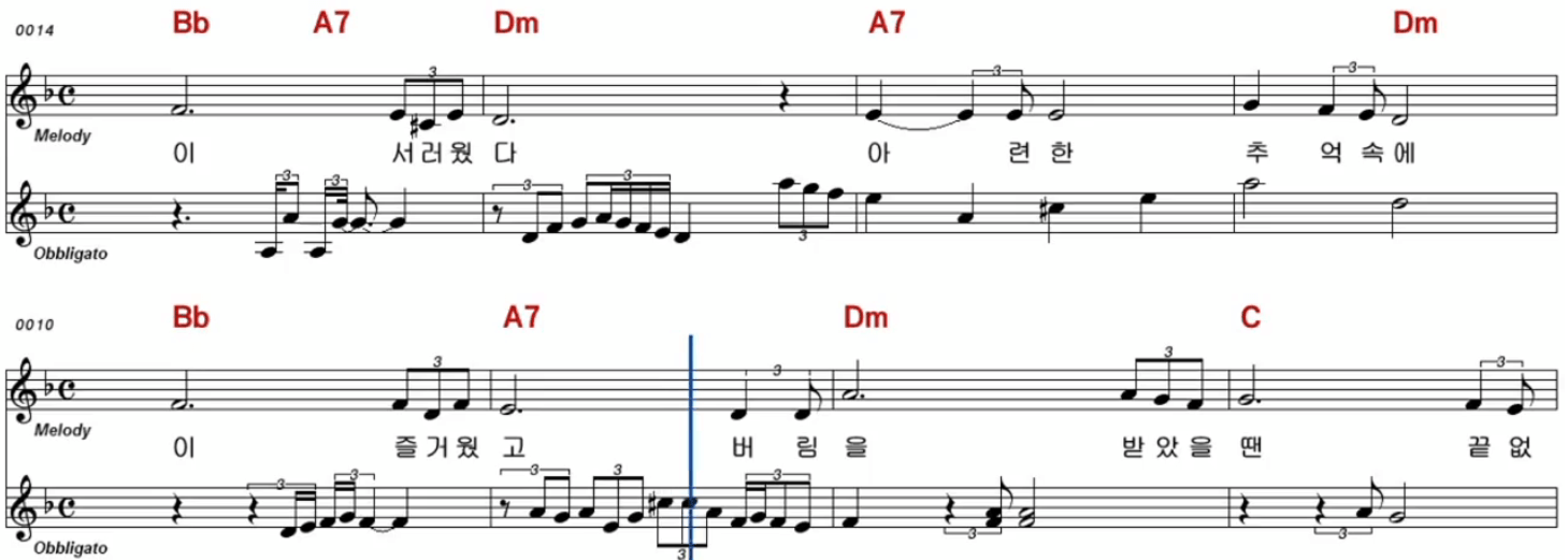 홍원빈(최희준) 종점 악보