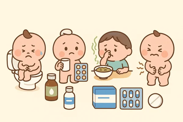 설사 시 복용 약 정리 이미지