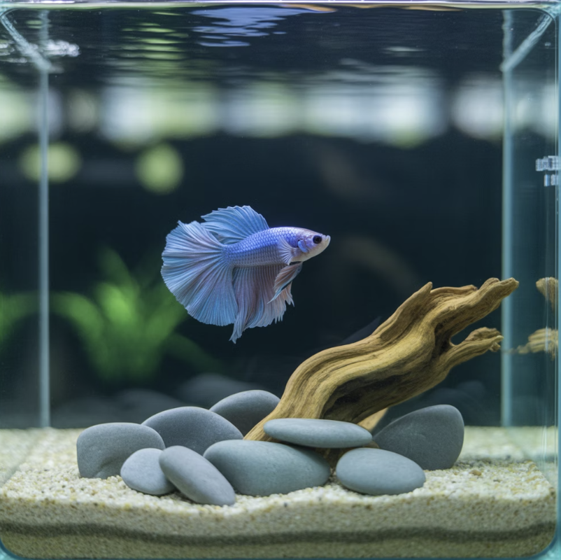 모래 놀이터 만들어주기 (어항 세팅)