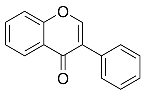 이소플라본 화학 구조