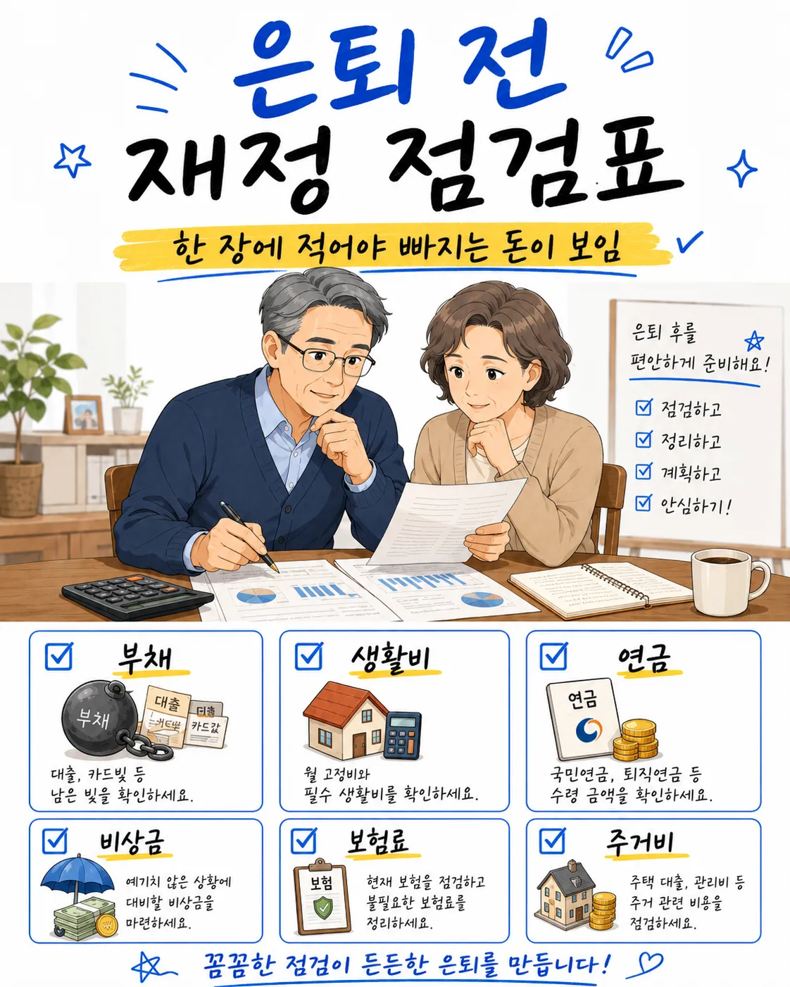 은퇴 전 재정 점검표
